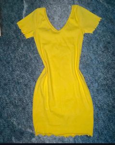 Yellow Mini Dress
