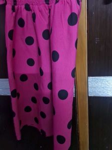 Zudio Pink Polka Dot Dress 11-12 Yrs