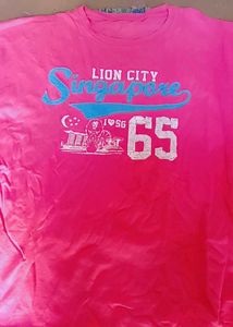 Singapore Lion City Pink T-Shirt