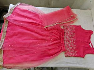 Pink Ethnic Lehenga Choli Set