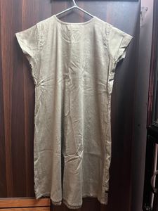 Grey Straight Kurta
