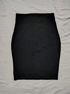 SHEIN Chic Black Mini Pencil Skirt