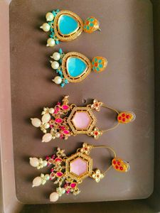 Statement Earrings - Two Pairs