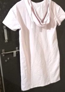Casual Hooded T-Shirt Dress