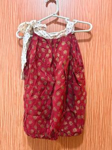 girls top and midi shorts dress