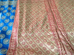 Elegant Printed Saree 💙♥️