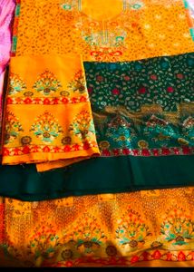Heavy Wedding Wear Weaving Dress Material