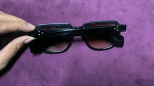 Stylish Black Sunglasses with yellow glasses