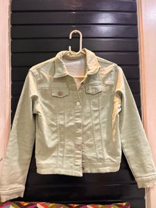 Cute Green Denim Jacket