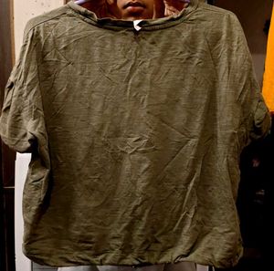 Graphic Print Olive T-Shirt