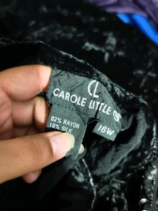 132310. Vintage Velvet Embellished Coat