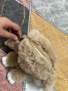 Bunny Plush Chain Bag