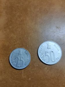 Rare 25 Paisa And 50 Paise Coin