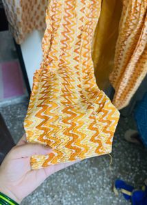 Mustard Printed Salwar Kameez