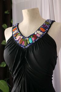 Vintage Black Maxi Dress