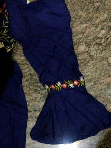 Long Umbrella Kurta(blue)
