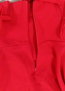 Red Ruffle Dress