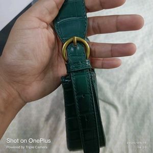 Green Crocodile Handbag