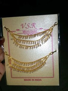 V.S.R Micro Gold Ear Chain