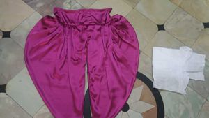 Satin Dhoti Salwar Suit