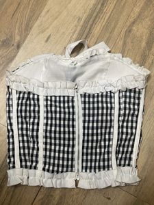 Gingham Corset Top