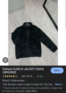POLHAM FLUFFY FLEECE JACKET SIZE M