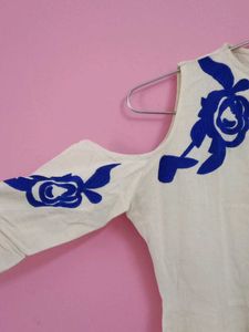 White Embroidered Midi Dress