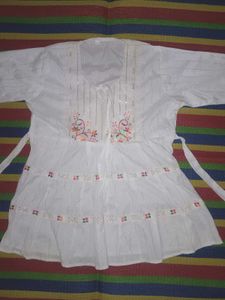White Embroidered Top