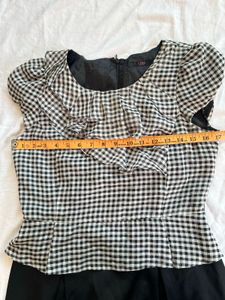Gingham Ruffle Dress