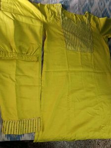 Yellow Embroidered Kurta Set