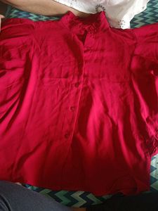 Red Women Top Xxl