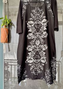 Black Digital Print Kurti