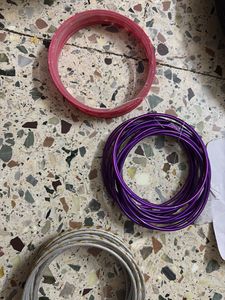 Pink &amp; Gold Bangle Set