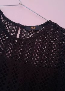 Black Design Sheath Dress