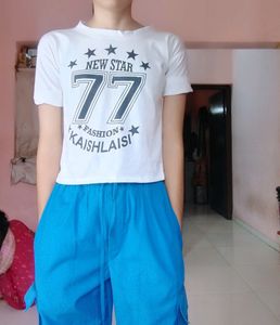 White Crop T Shirts