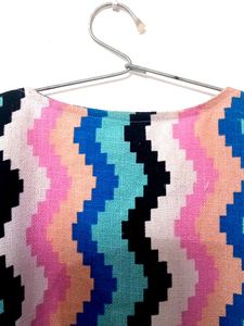 Zigzag Print Boxy Top