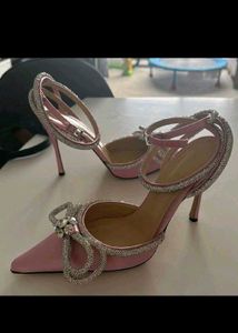 Pink Bow Heels