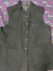Black Nehru Jacket For Mens (44' -)
