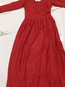 Elegant Red Ethnic Gown