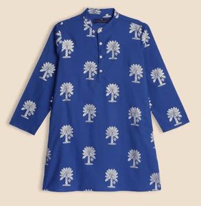 Blue Printed Kurta