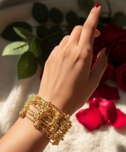 Golden Ghungroo Bangles Set