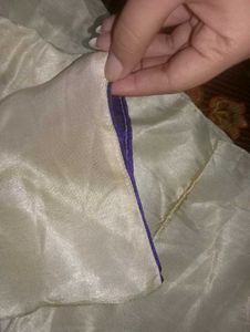 Modern Broad Striped Purple Saree