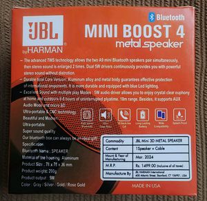 Mini Speaker Boost 4 Colorful Wireless Bluetooth