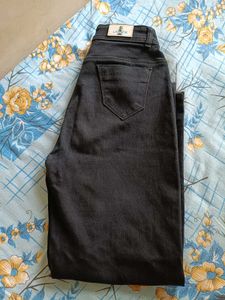 Blue &amp; Black Minimal Straight Jeans For Girls