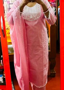 Set Of 2 Kurta , 1 Pant And Duppata For Women