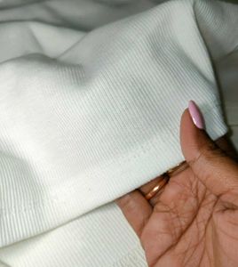 Cute White V-Neck T-Shirt