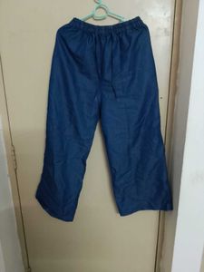 Blue Wide Leg Pants