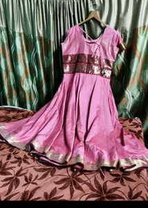 Pink &amp; Gold Lehenga Choli