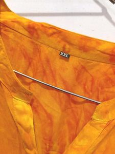 Tie And Die Yellow Kurta