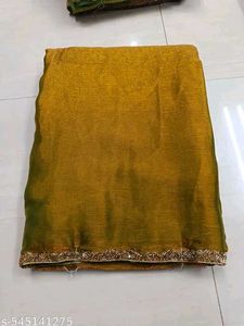 New Partywear Saree Attached With Blouse